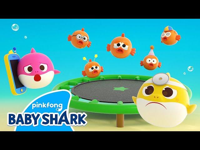 Five Little Fish | Baby Shark Toy Song | Draw Shapes with Kids | Baby Shark Official