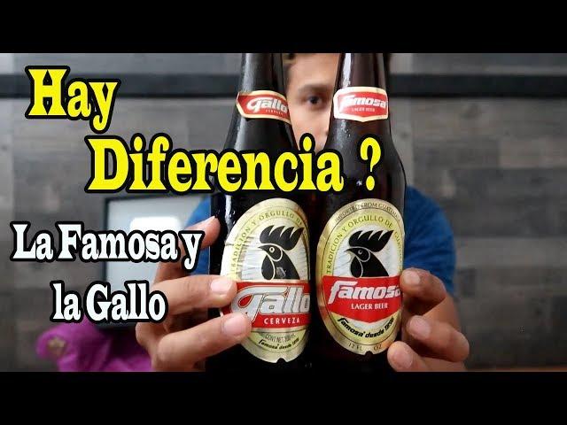 COMPARACIÓN /  CERVEZA GALLO Y CERVEZA FAMOSA DE GUATEMALA