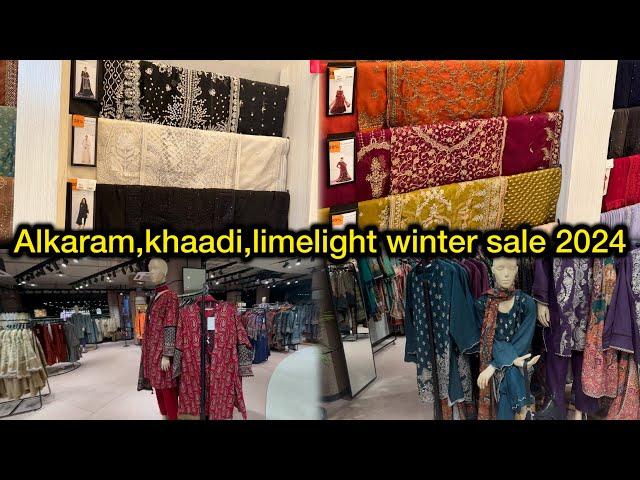 Alkaram,khaadi and limelight winter sale upto 50%off |winter sale2024|#alkaram #khaadi#mka450