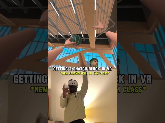 A snatch block to a lob dunk in pajamas !!#gymclassvr