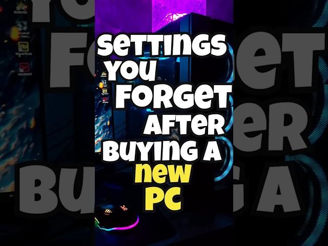 What NEW PC Owners Forget to SET UP! 2025