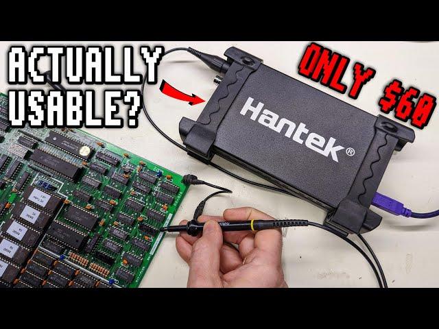 How good can a new $60 oscilloscope actually be? (Hantek 6022BE Review)