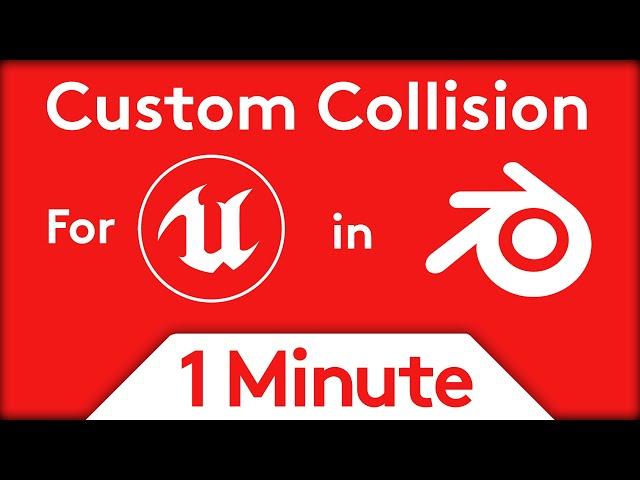 Create custom collision for Unreal in Blender | 1 Minute GameDev