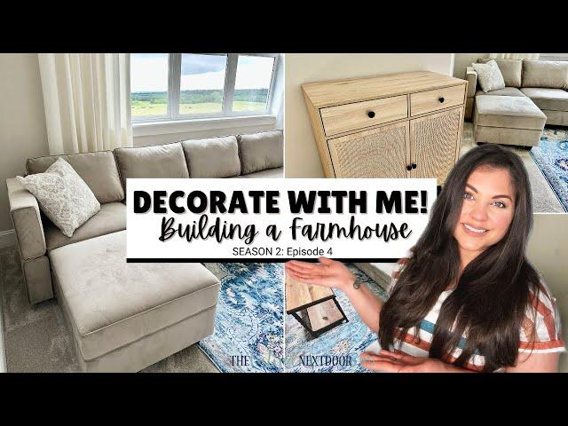 DECORATING OUR FIRST ROOM IN THE NEW HOUSE | SEASON 2 EPISODE 4 OF BUILDING A FARMHOUSE
