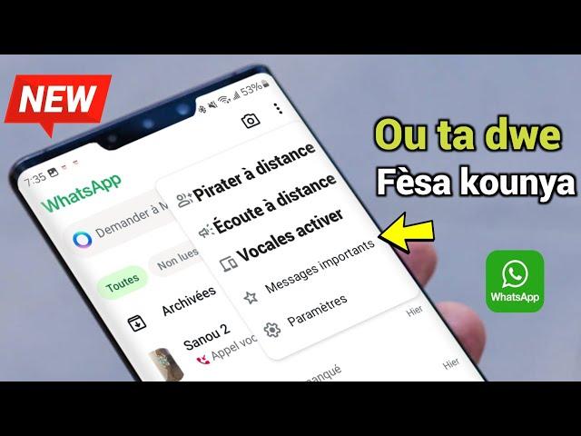 Sèl moun ki gen whatsApp Messenger Ak Business Kap Kapab Fèsa adistans!