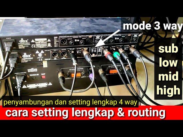 routing & setting crossover dbx234xl || output 4 way