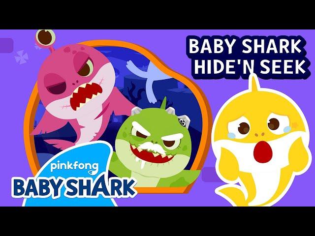 Zombie Shark Family Hide and Seek | Baby Shark Hide and Seek Story | Baby Shark Official