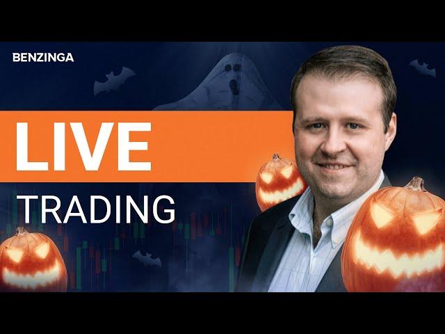 LIVE Stocks & Options Trading With Benzinga | October 31st, 2024