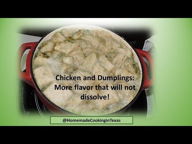 Chicken and Dumplings Made with Self-Rising Flour