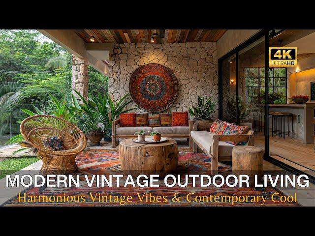 The Ultimate Outdoor Living Room: Creating Your Dream Modern Vintage Outdoor Living Space