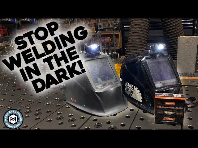 Stop Welding In the Dark! $7  Welding Hood Mod!