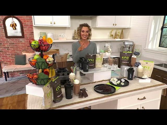 VitaHustle ONE Superfood Protein Shake 20 Servings with Shaker on QVC