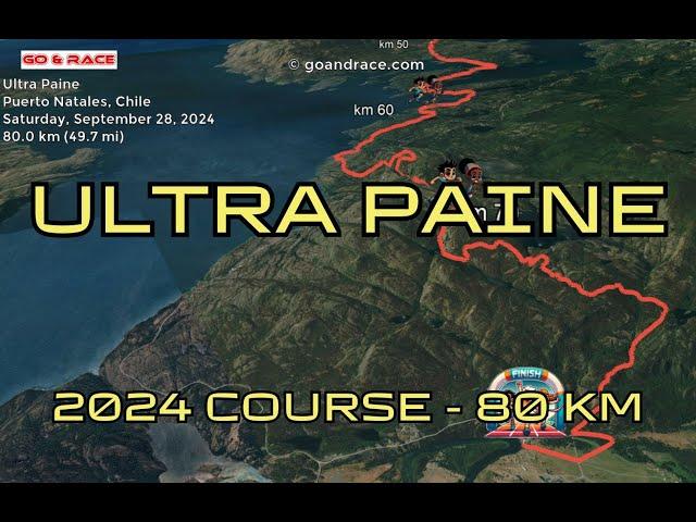 Ultra Paine (2024): fly over the 80 km course! Video of the race path.