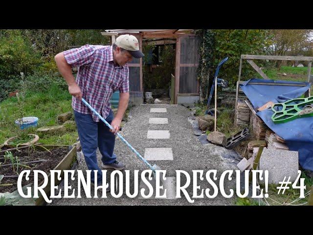 Finishing the Greenhouse Path & Trying an Unconventional Heating Solution...