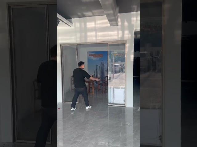 sliding door#foshan #aluminium #slidingdoors #doors #glass #powerdriven#sliding