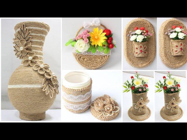 5 Jute craft ideas | Home decorating ideas handmade