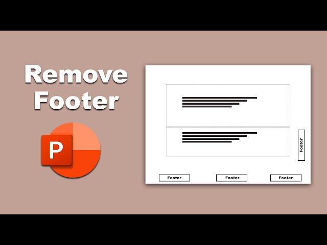 how to remove footer from existing slide in microsoft powerpoint