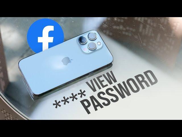 How to See Facebook Password on iPhone (tutorial)