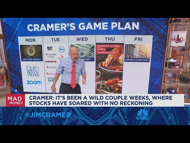 Jim Cramer looks ahead to next week's market game plan