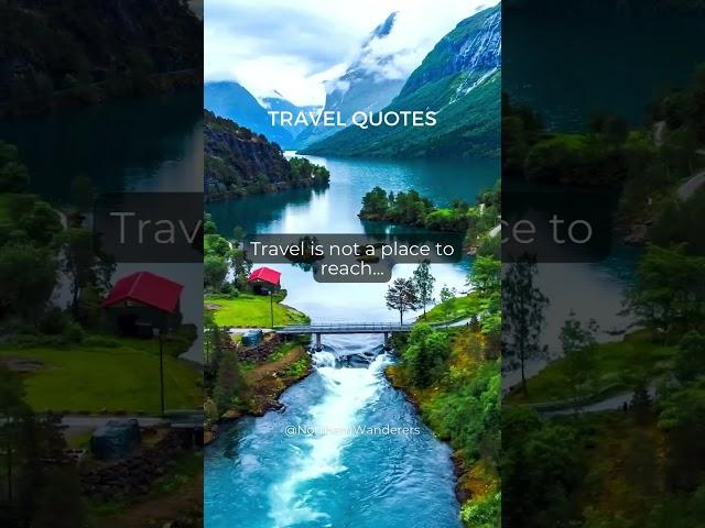 Travel is not a place to reach… #travel #quotes #travelquotes #fyp