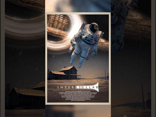let's make interstellar poster on photoshop! #shorts #photoshop