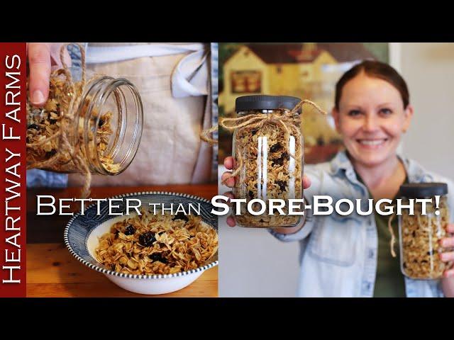 How to make the BEST Homemade Granola | Easy Recipe