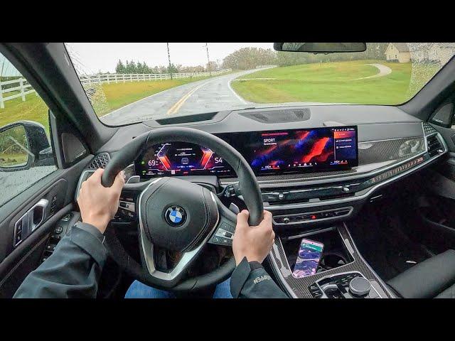 2025 BMW X5 Silver Anniversary Edition - Rainy POV Quick Drive (Binaural Audio)