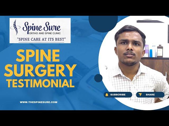 Patient Testimonial: Spine Surgery Success Story | Dr. Shrikant Ega | Best Spine Doctor In Hyderabad