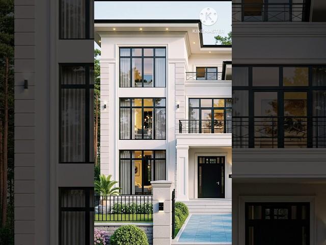 A Beautiful Fresh Duplex House showcases a modern, sleek, and sophisticated architectural design