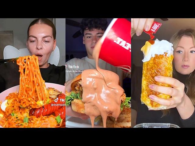 Asmr EATING | 131 | Buldak carbonara, tacobell, Chipotle, Wingstop, Raising Canes and more!