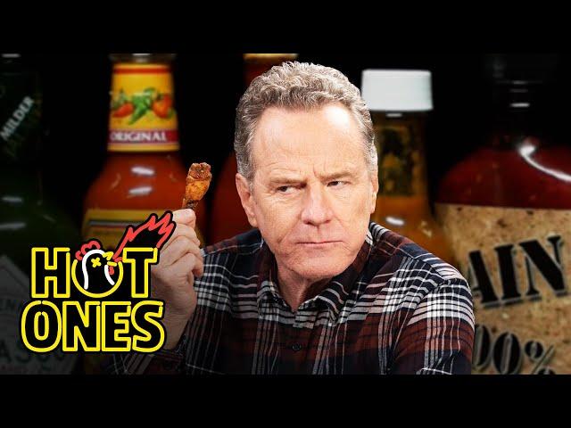 Bryan Cranston Fully Commits While Eating Spicy Wings | Hot Ones