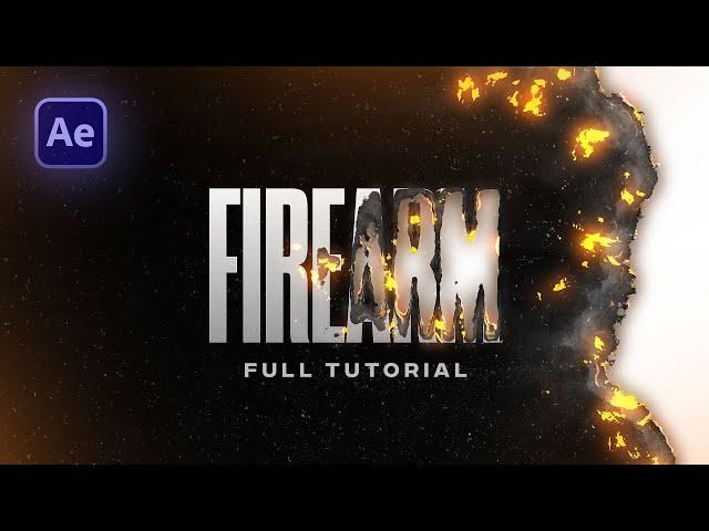 Create ADVANCED Burning Text & Logo Animation in After Effects - No Plugins