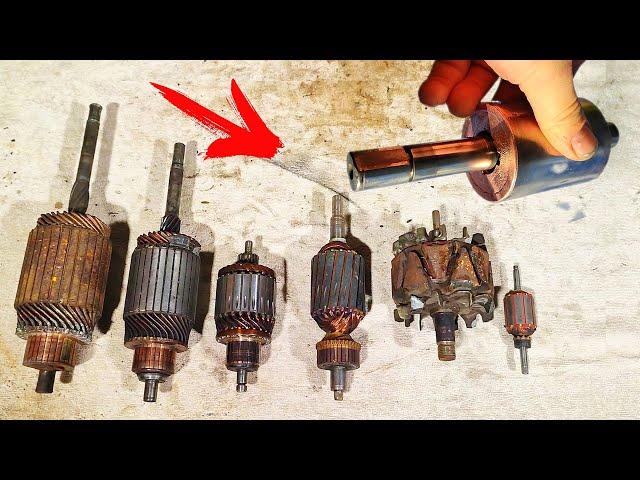 This man is a genius! How To Disassemble Anchor, Rotor Extract Copper And Make Money