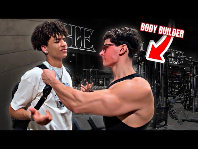 BODYBUILDER Tried to PRESS Me at the Gym!! | Vlogmas Day 24