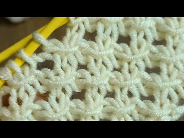 "Tunisian Crochet Pattern – Amazing Results with Rows of Strokes!"