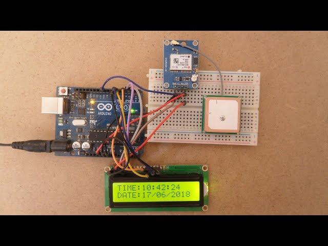 Arduino GPS real time clock with NEO-6M module