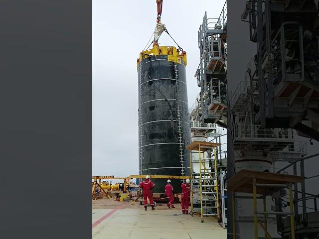 safely recovery of the suction pile from the bottom of the sea water to our deck.