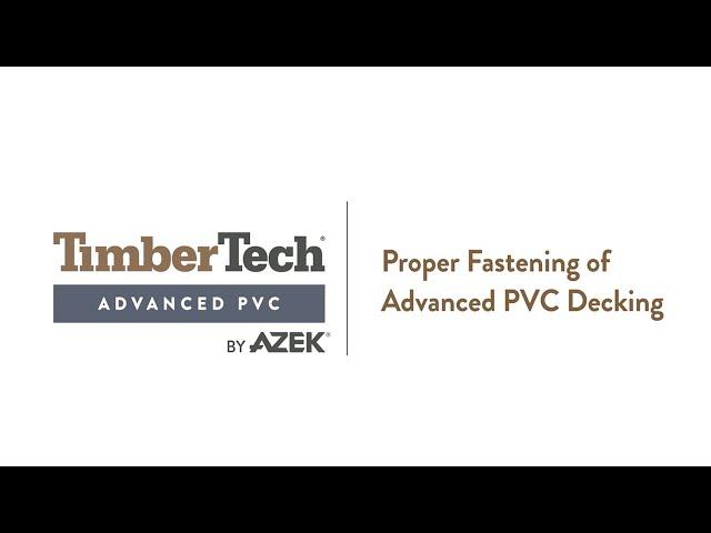 Top Tips with TimberTech Advanced PVC Decking