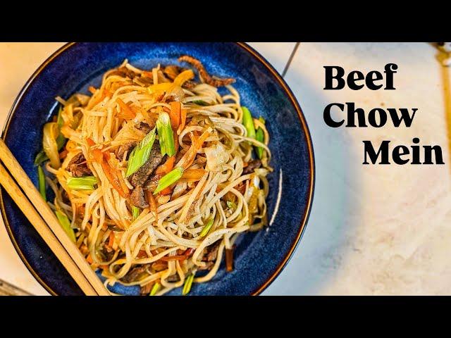 Juicy Beef Chow Mein Recipe | Stir Fried Beef Noodles with Veggies | Chinese Noodles Recipe