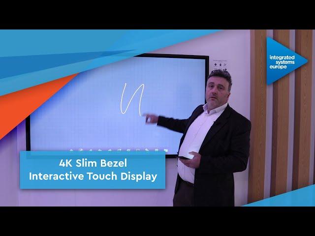 ISE 2020 – 4K Slim Bezel Interactive Touch Display