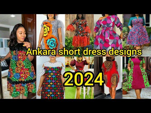 Most fabulous and latest Ankara styles 2023 & 2024 | Ankara short gown styles | Ankara short dresses