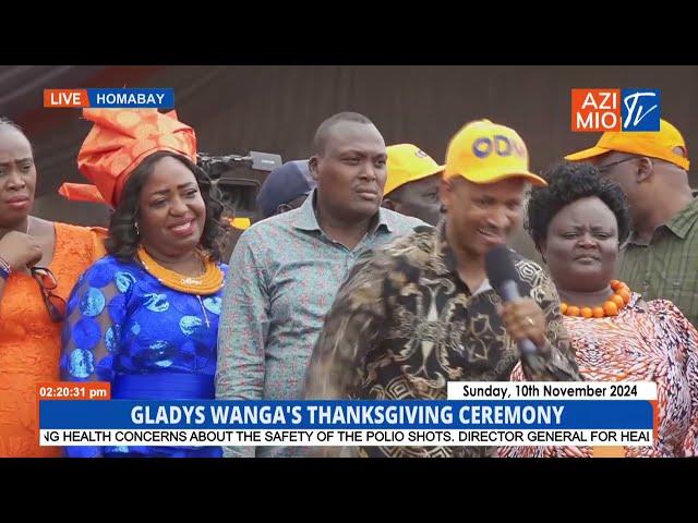 Babu Owino  excites crowds with SCINTILLATING speech at Gladys Wanga's Thanksgiving ceremony