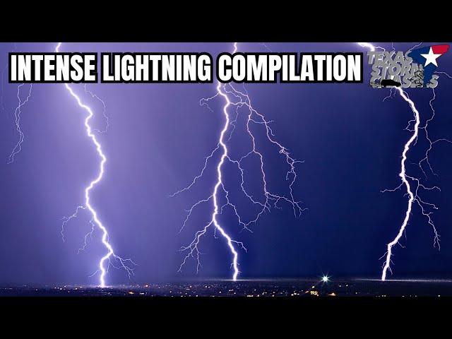 Intense Lightning Compilation • Texas Storm Chasers