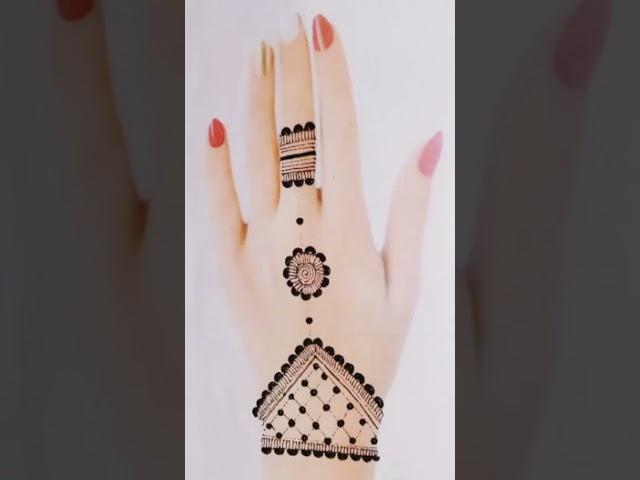 Beautiful Simple Mehndi Design Trick #mehndi #henna #shorts #mehandi #trending #youtubeshorts#new