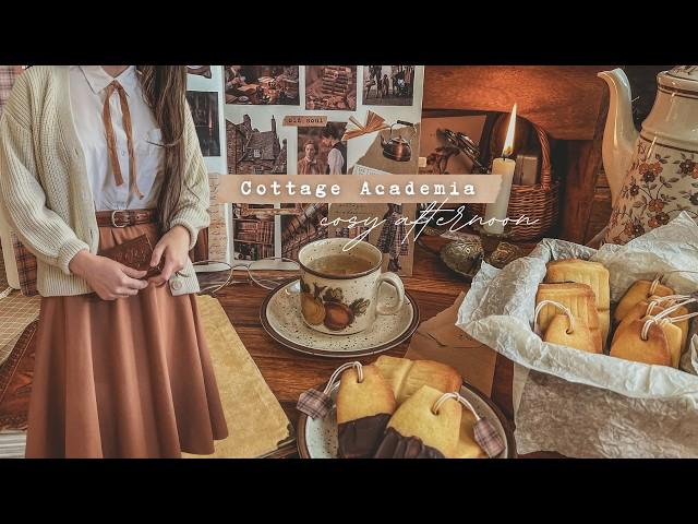 A cosy November day at home | Quiet Hobbies & Baking Biscuits ️ Cottage Academia