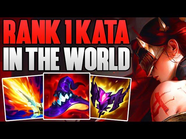 RANK 1 KATARINA ONE-TRICK IN THE WORLD FULL MID GAMEPLAY! | CHALLENGER KATARINA MID | Patch 14.22