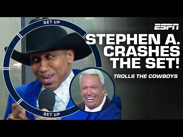 Stephen A. CRASHES the set to troll the Cowboys’ 38-point loss  | Get Up