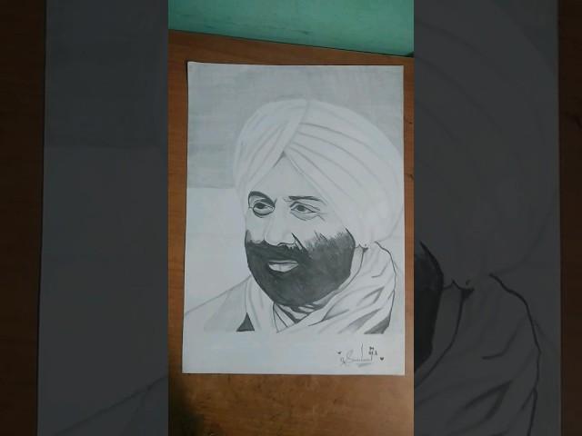 Sunny deol sketch #daku #like #subscribe #sushma,s sketch #shorts #viral