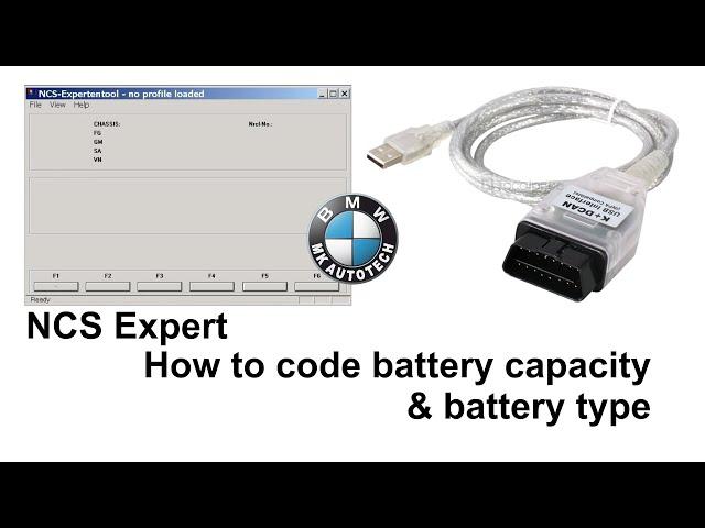 NCS EXPERT Coding - BMW How to code new battery capacity or new battery type with NCS Expert tool