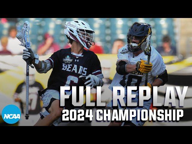 Adelphi vs. Lenoir-Rhyne: 2024 DII men's lacrosse championship | FULL GAME